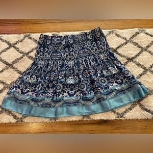 𝅺3/$30 Max edition petite ls blue floral skirt